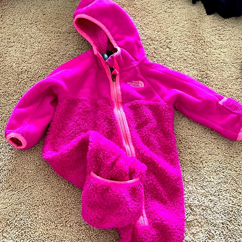 The north face baby girl snowsuit